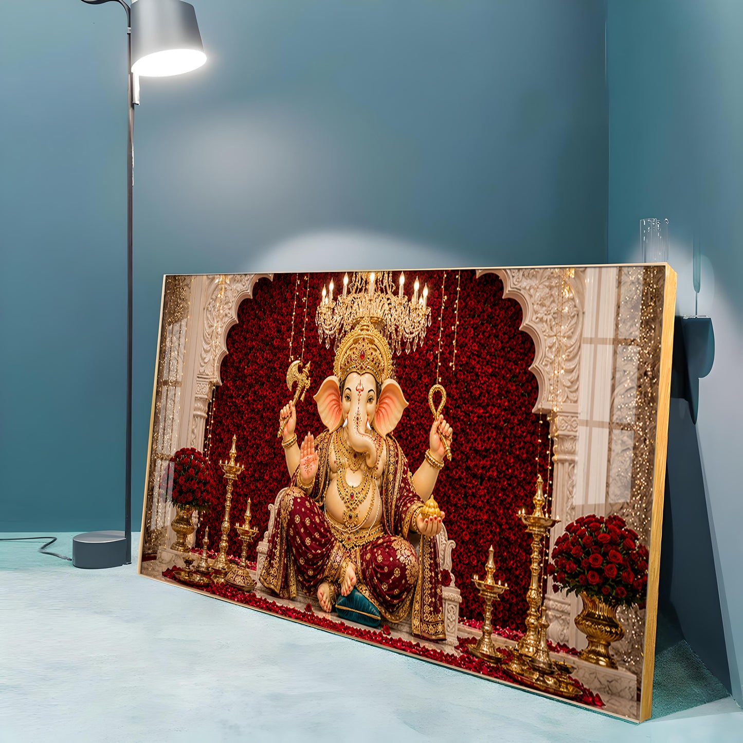 Ganpati Bappa Premium Acrylic Horizontal Wall Art
