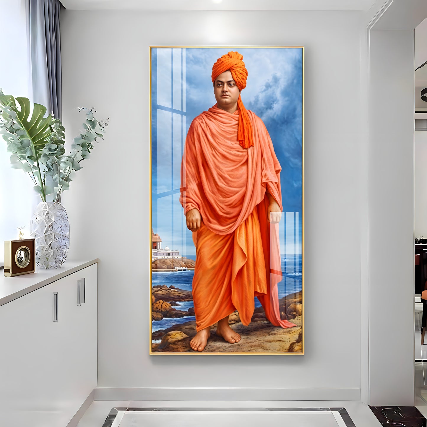 Swami Vivekananda Premium Acrylic Vertical Wall Art