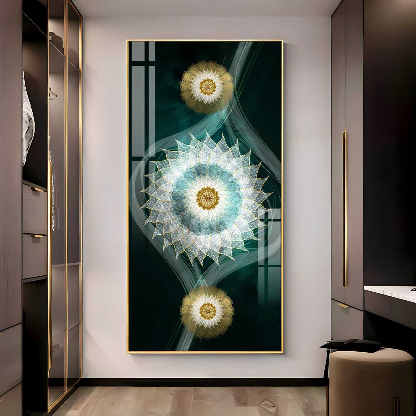 Evil Eye Theme Premium Acrylic Vertical Wall Art
