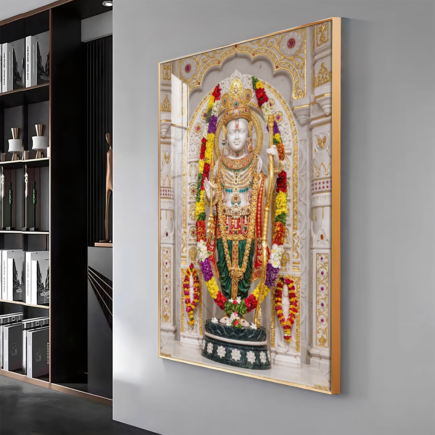 Lord Ram Premium Acrylic Vertical Wall Art