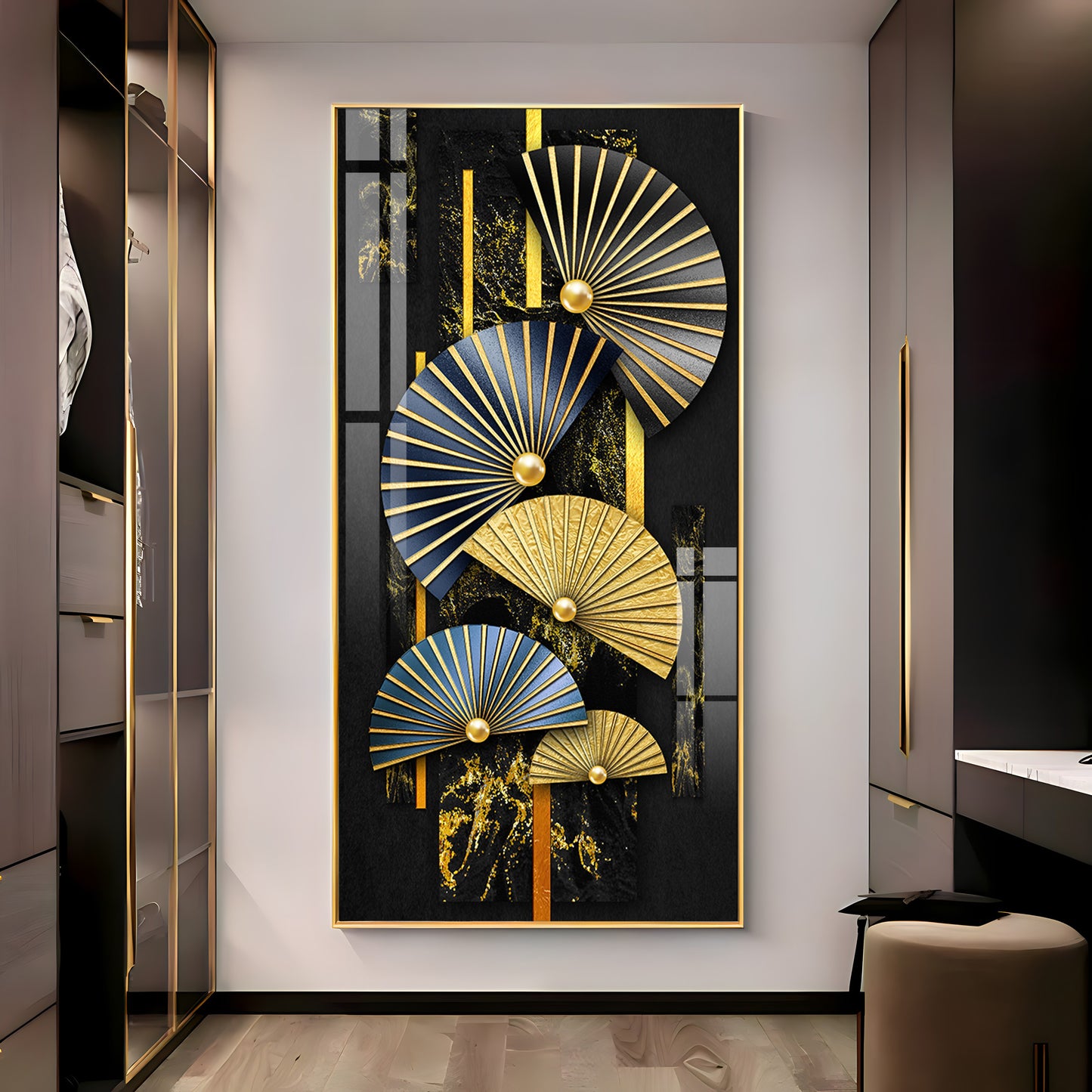 Modern Minimalist Fish Premium Acrylic Vertical Wall Art