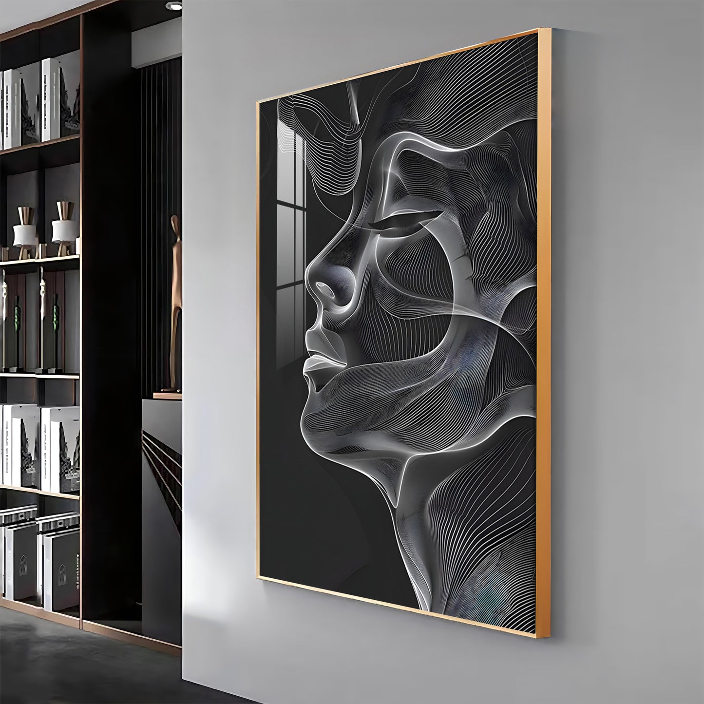 Black & White Beauty Premium Acrylic Vertical Wall Art