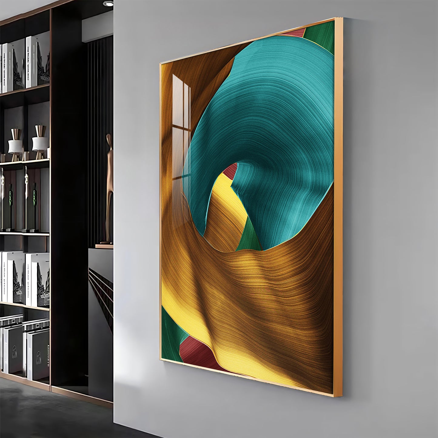 Multicolored Abstract Premium Acrylic Vertical Wall Art