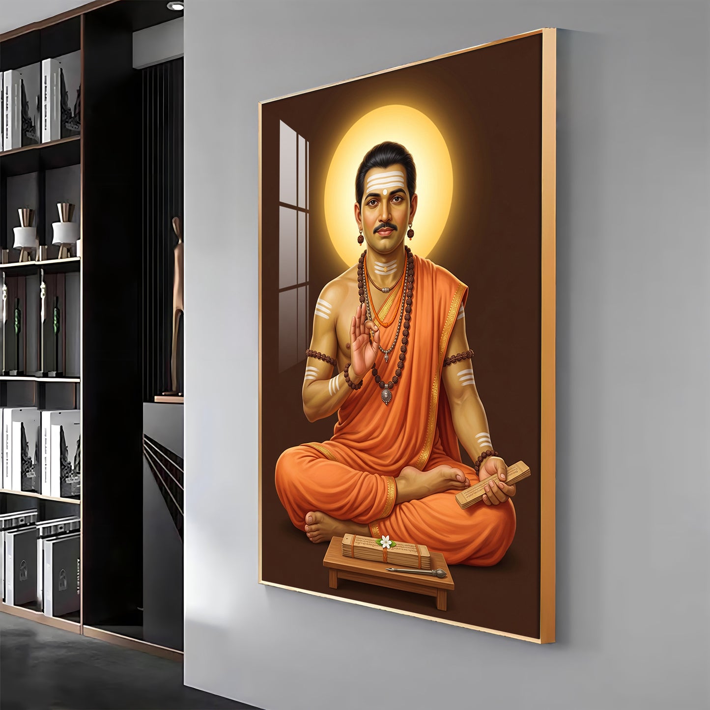 Shri Basaveshwara Premium Acrylic Vertical Wall Art