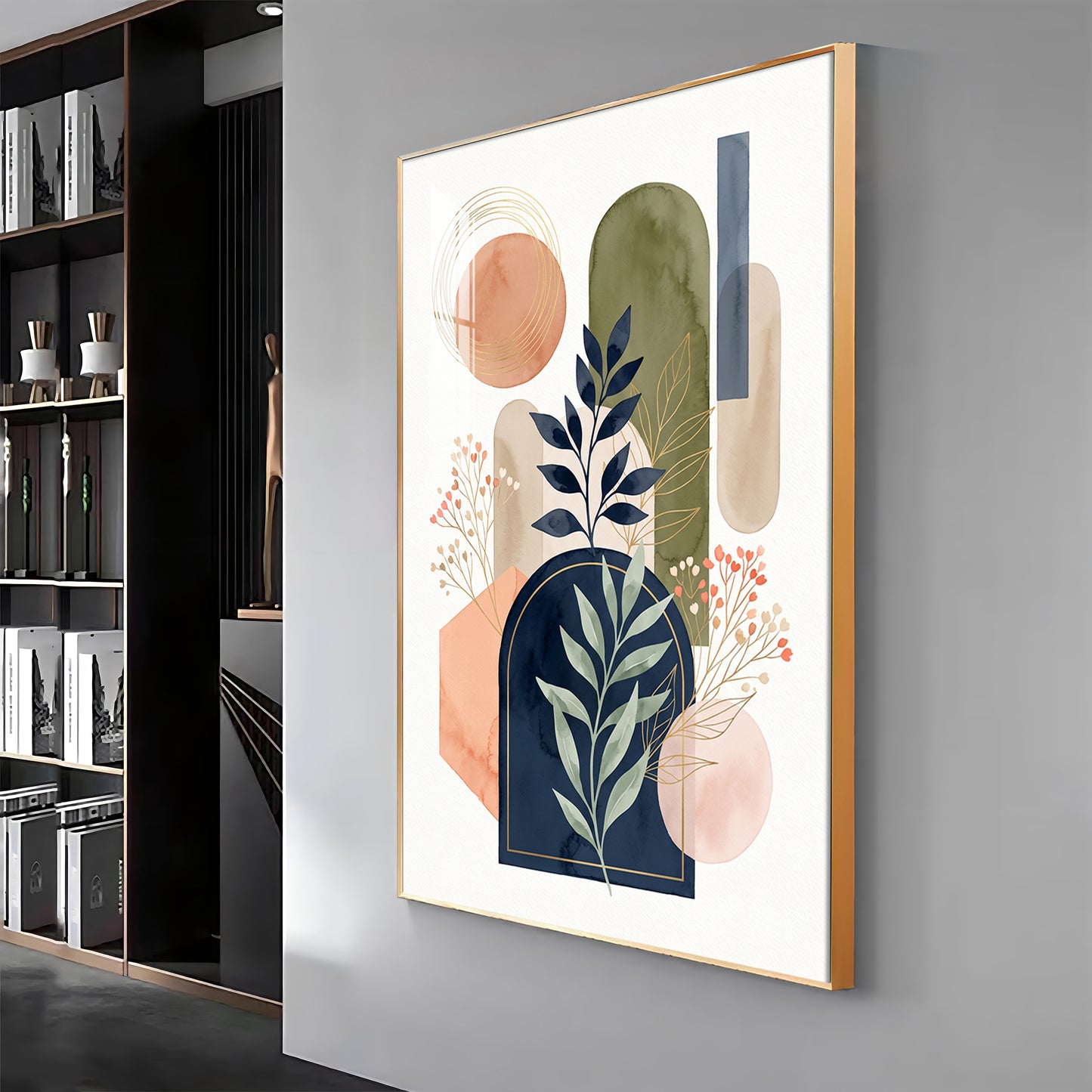 Boho Botanical Arches Premium Acrylic Vertical Wall Art