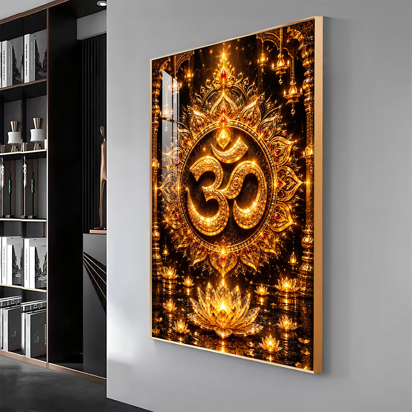 Om Symbol Premium Acrylic Vertical Wall Art