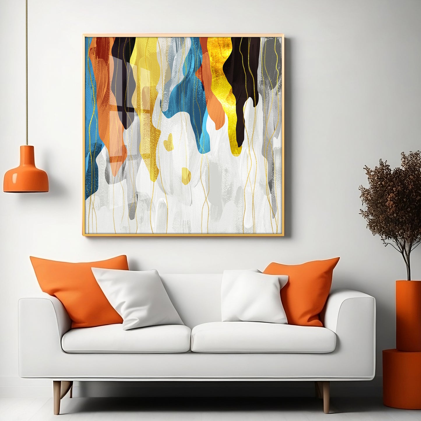 Colorful Abstract Premium Acrylic Square Wall Art