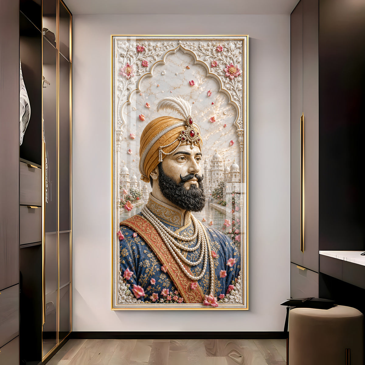 Sri Guru Gobind Singh Ji Premium Acrylic Vertical Wall Art