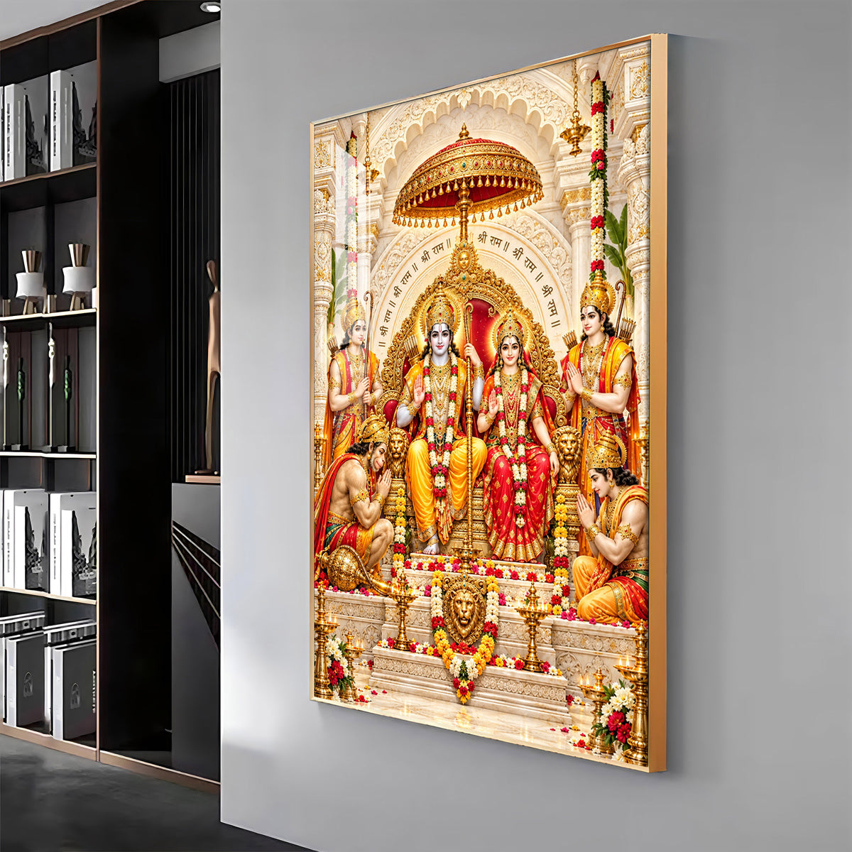 Ram Darbar Premium Acrylic Vertical Wall Art
