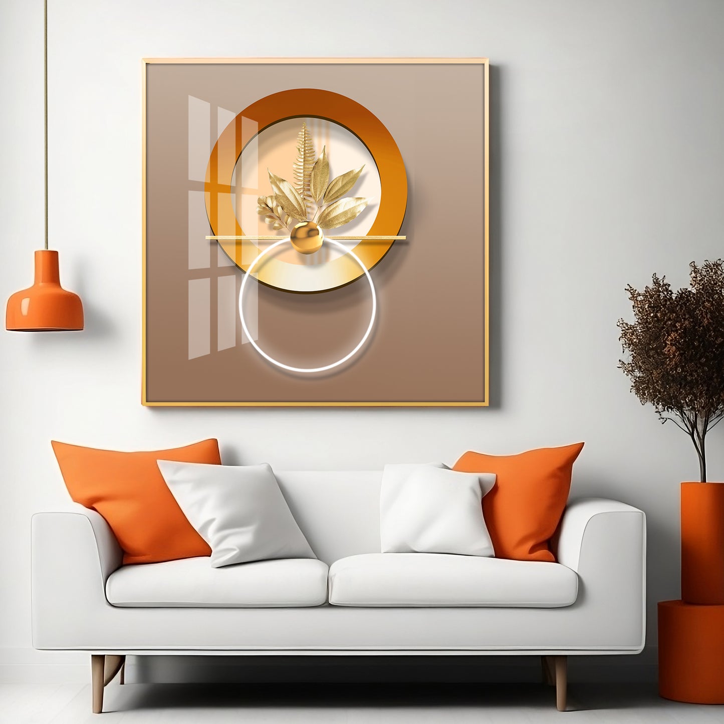Symbolizing Nature & Elegance Premium Acrylic Square Wall Art