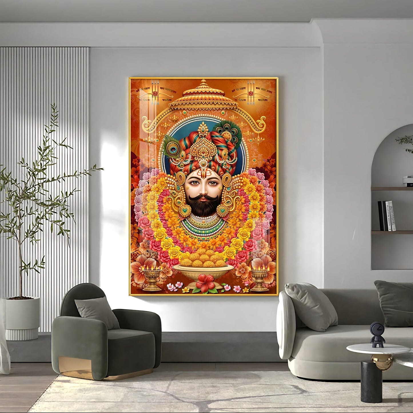 Haare Ka Sahara Premium Acrylic Vertical Wall Art - The Next Decor