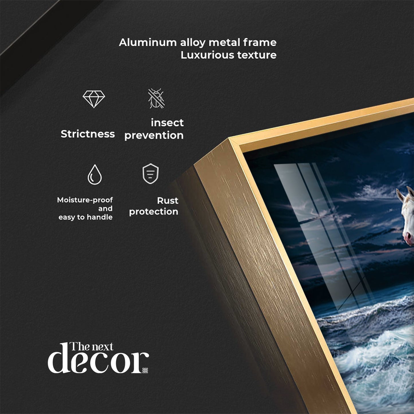 High - Quality Vastu Seven Running Horse Premium Acrylic Horizontal Wall Art - The Next Decor