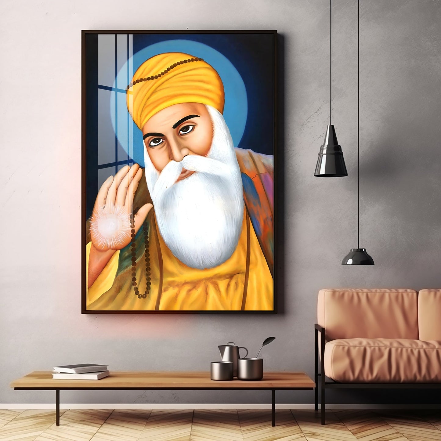Wisdom Of Guru Nanak Ji Premium Vertical Acrylic Wall Art - The Next Decor