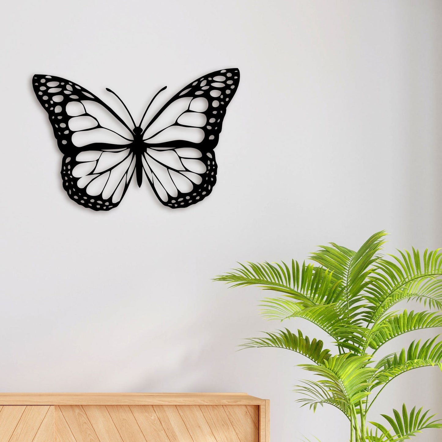 Elegant Butterfly Metal Wall Art 2