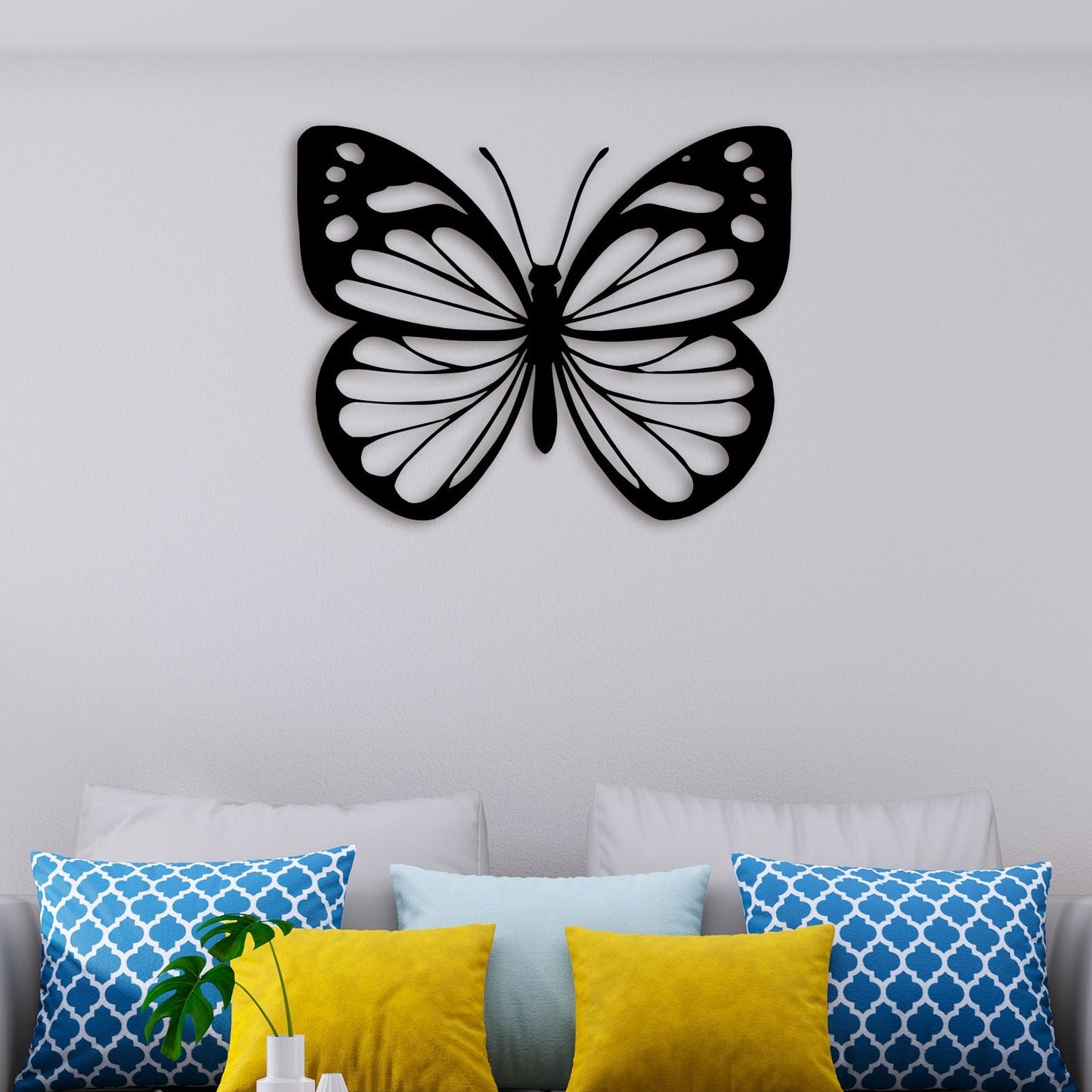 Simple Butterfly Metal Wall Art 3