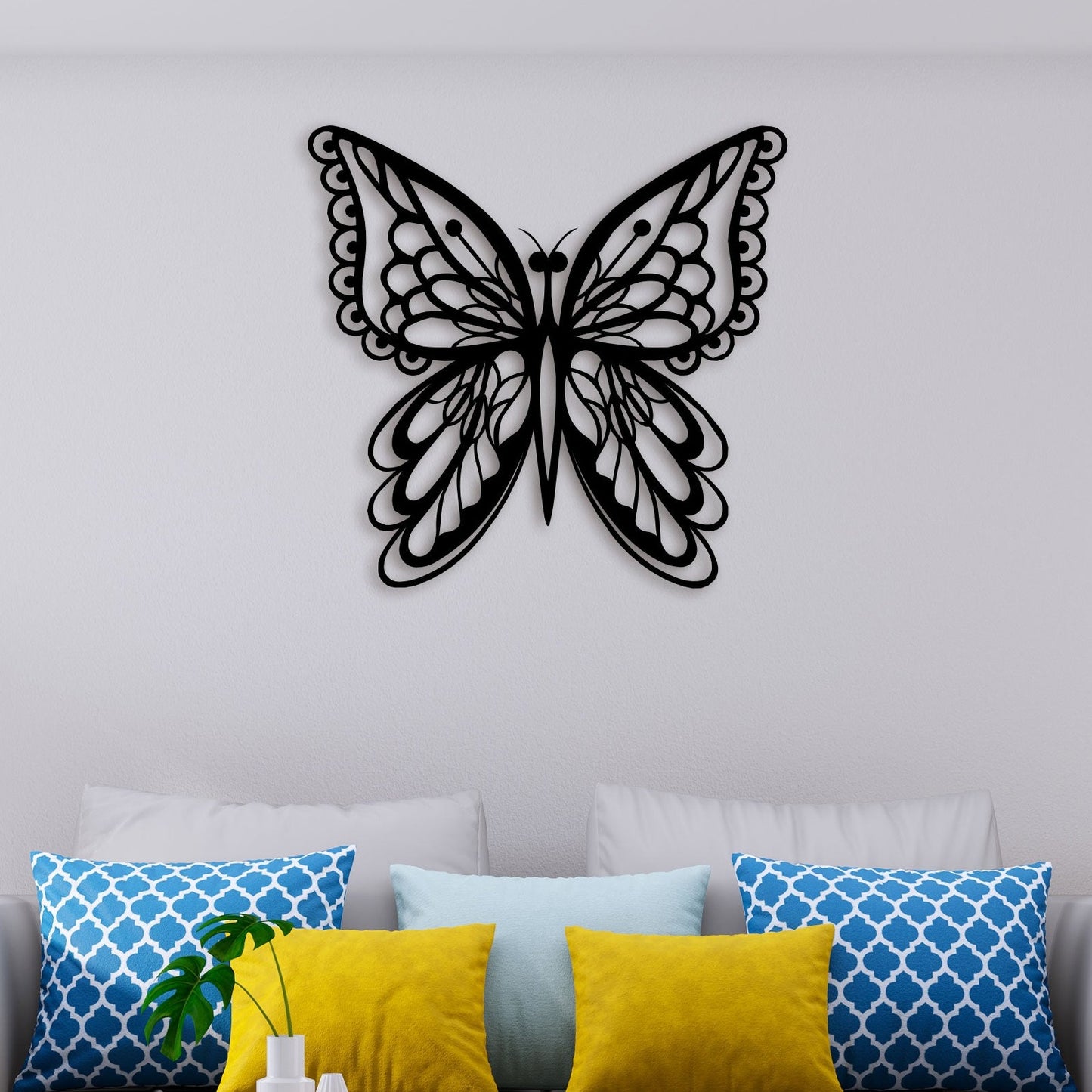 Sweet Butterfly Metal Wall Art 3