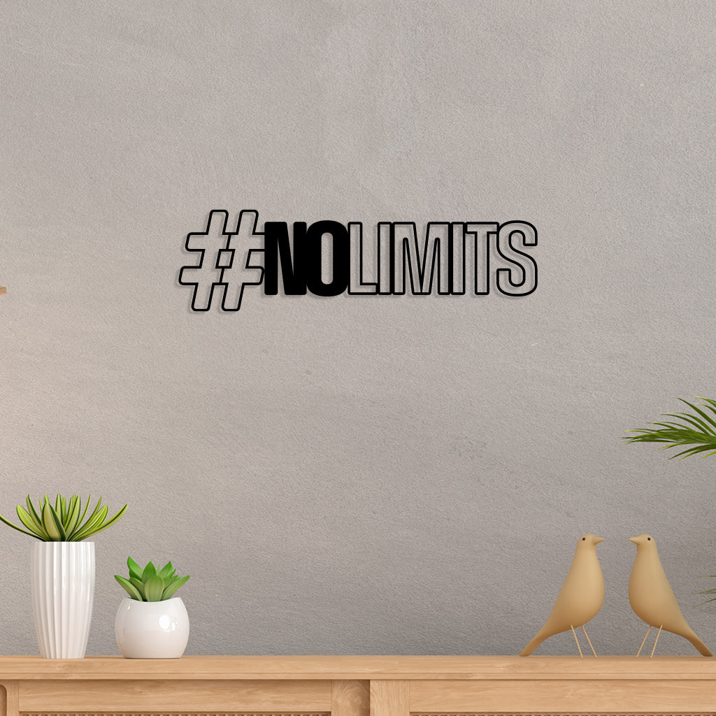 No Limit Metal Wall Art
