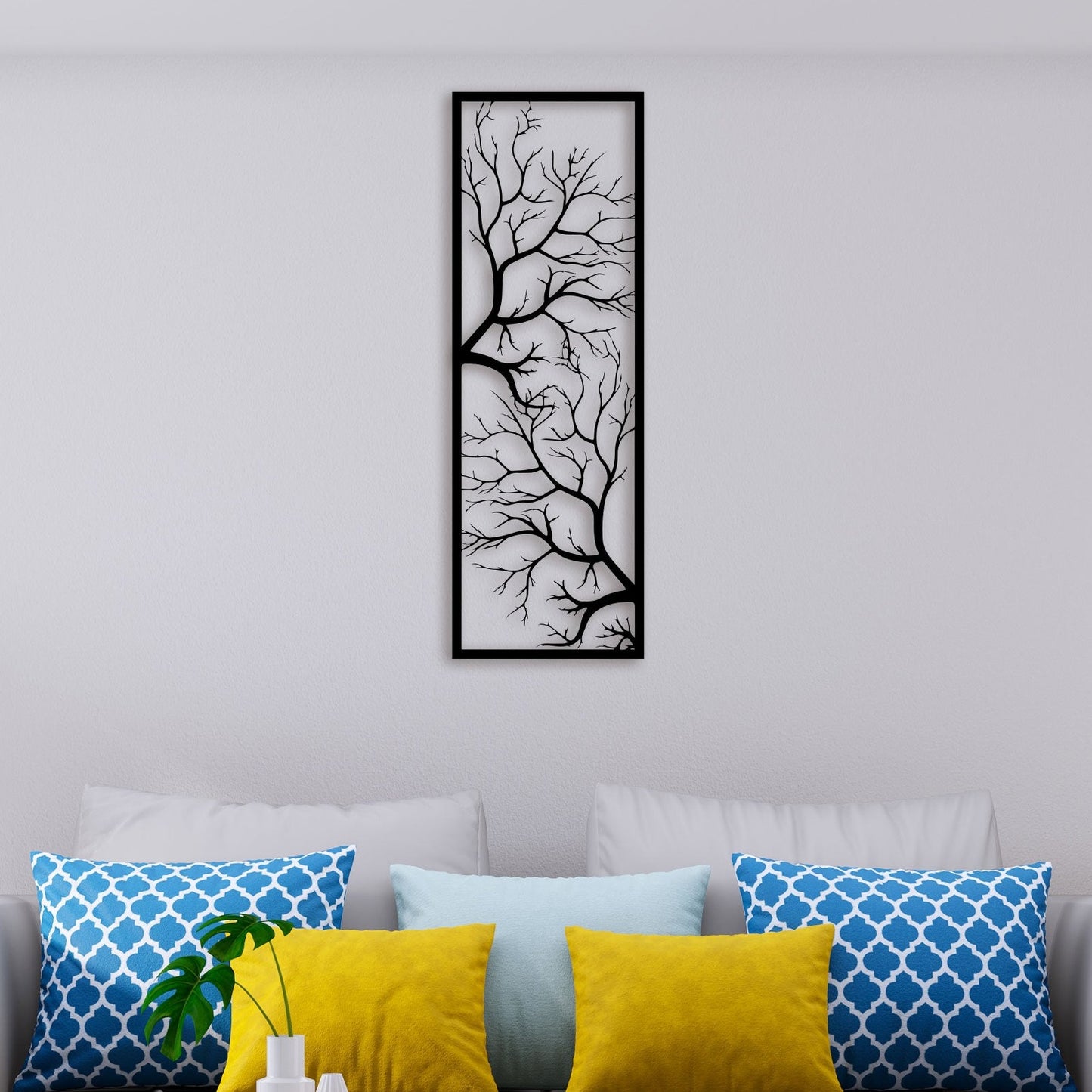 Two Elegant Tree Metal Wall Art 3