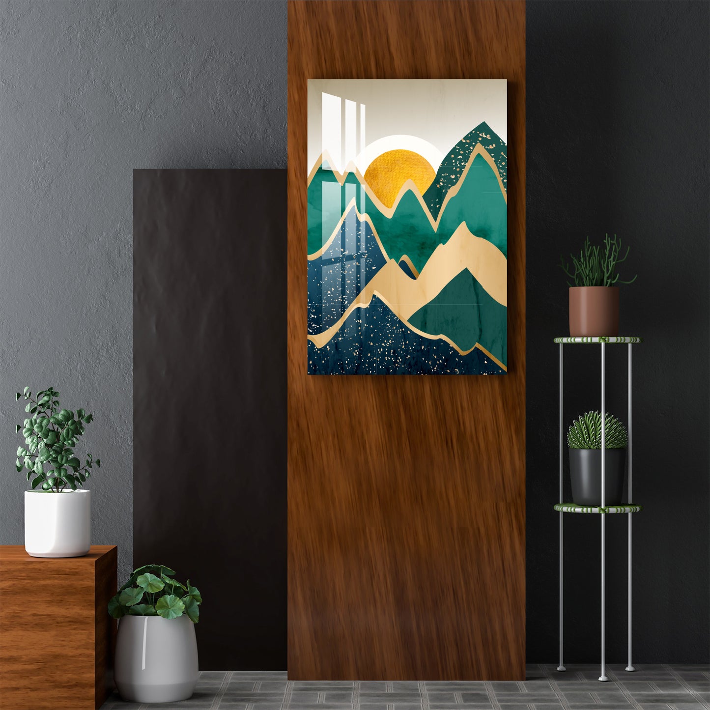 Sunrise & Mountains Acrylic Wall Art