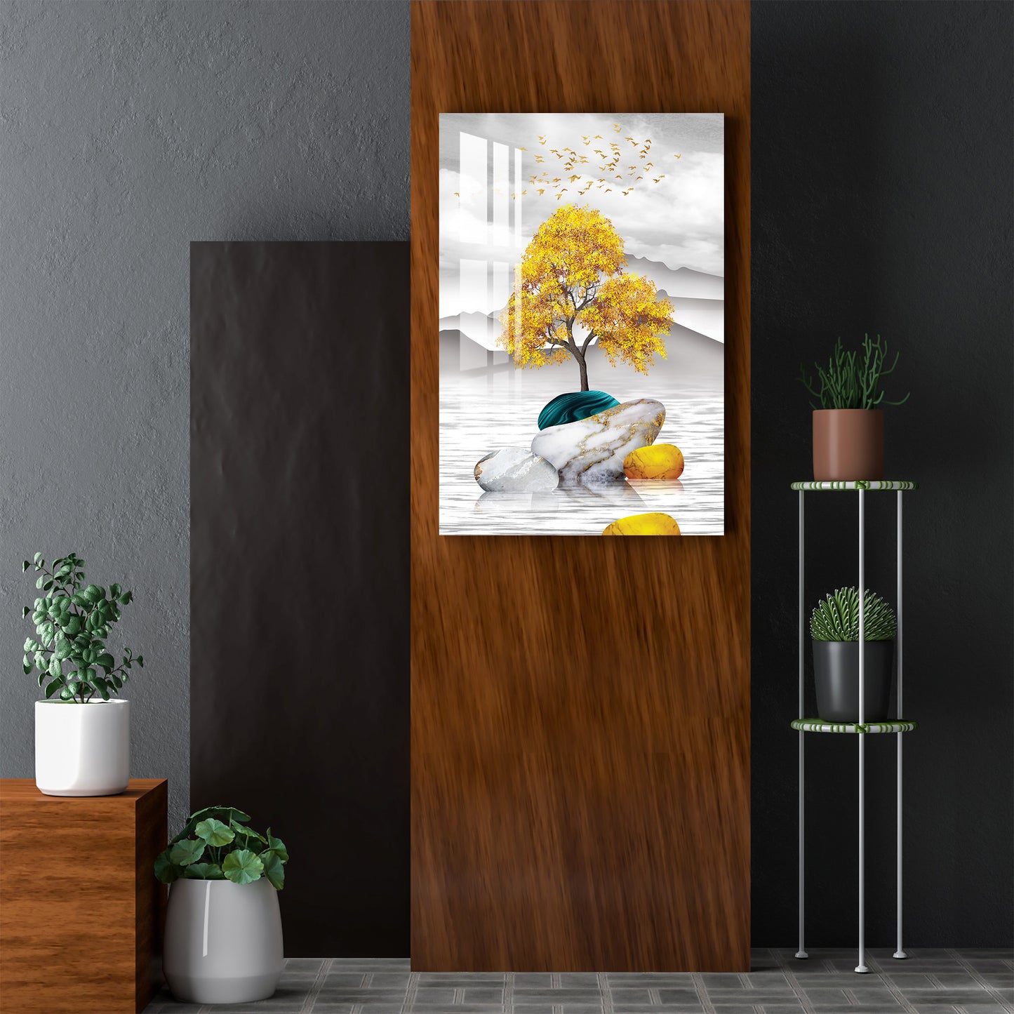 Golden Vibes Acrylic Wall Art