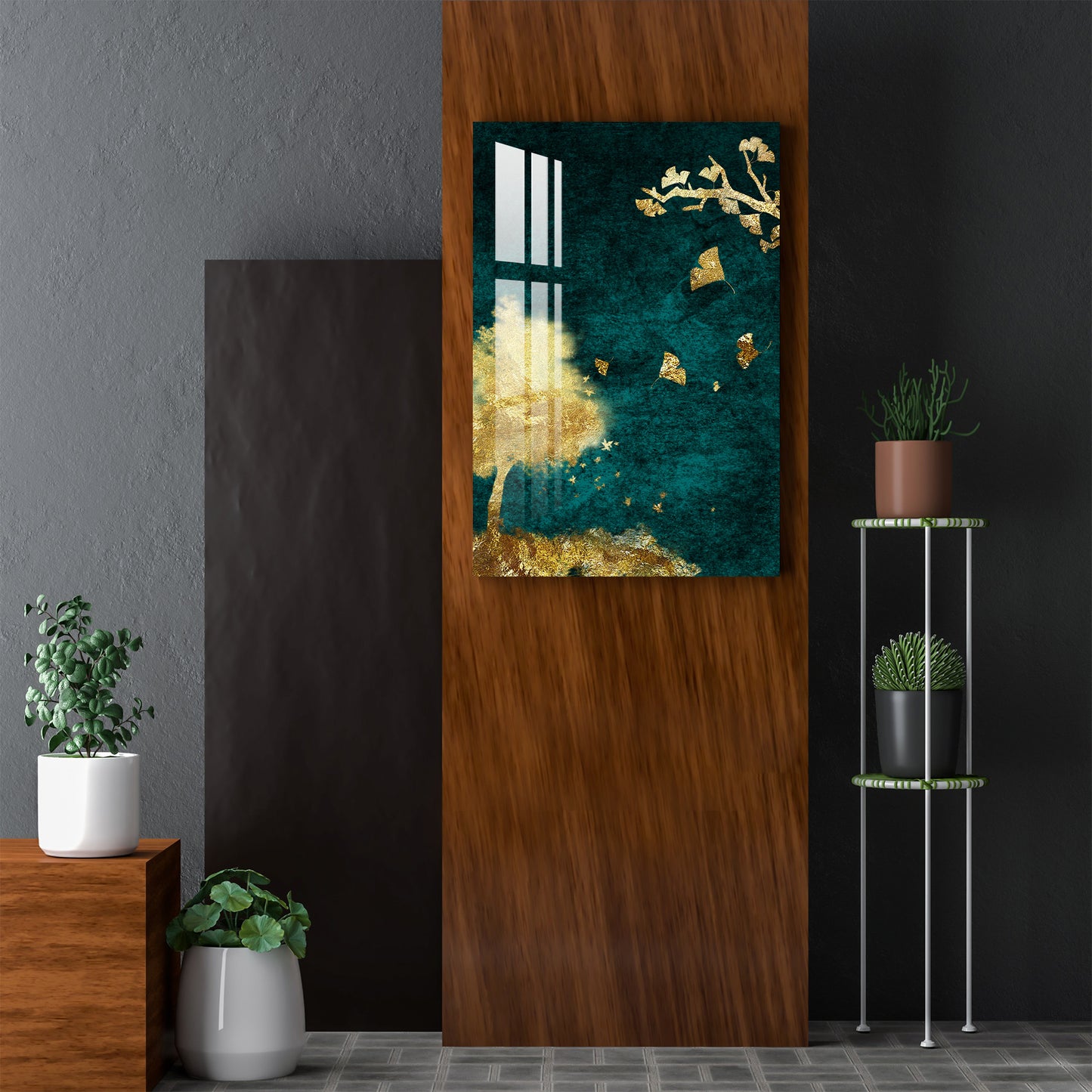 Golden Connection Acrylic Wall Art