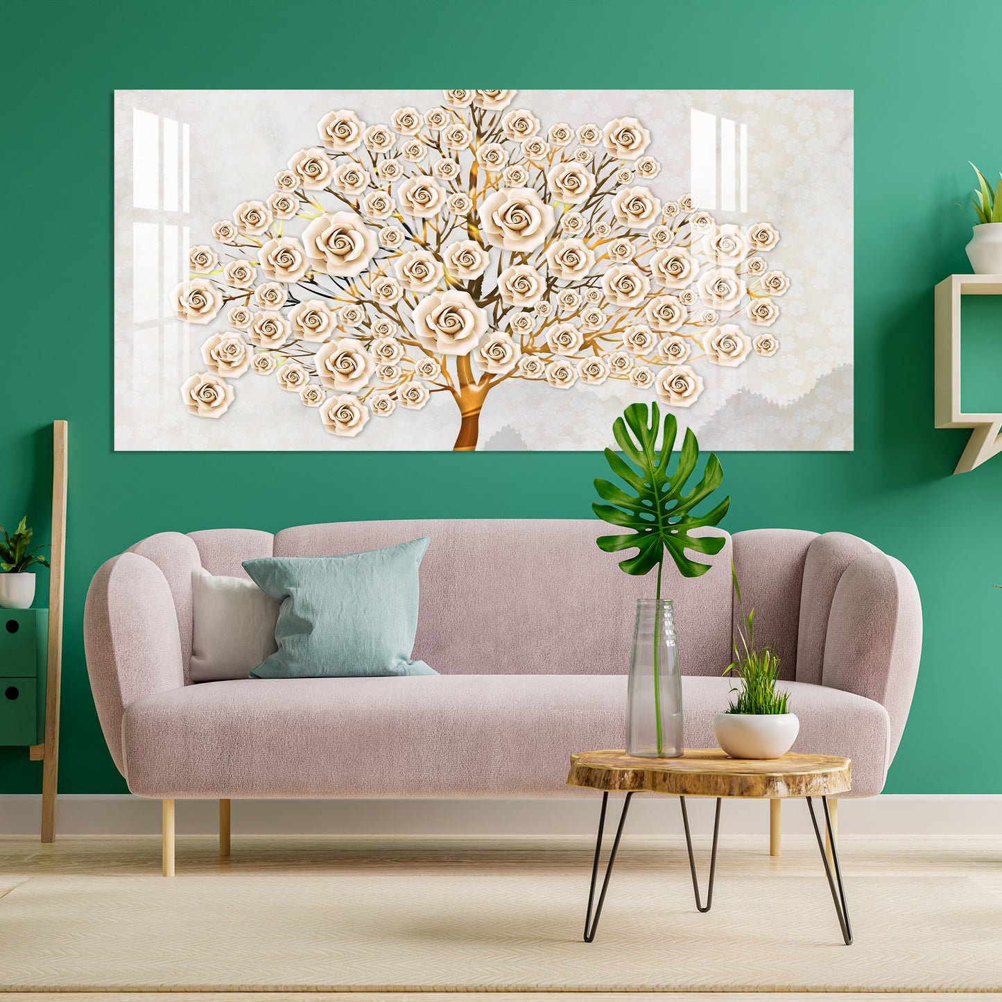 Tree of Flowers Acrylic Wall Art
