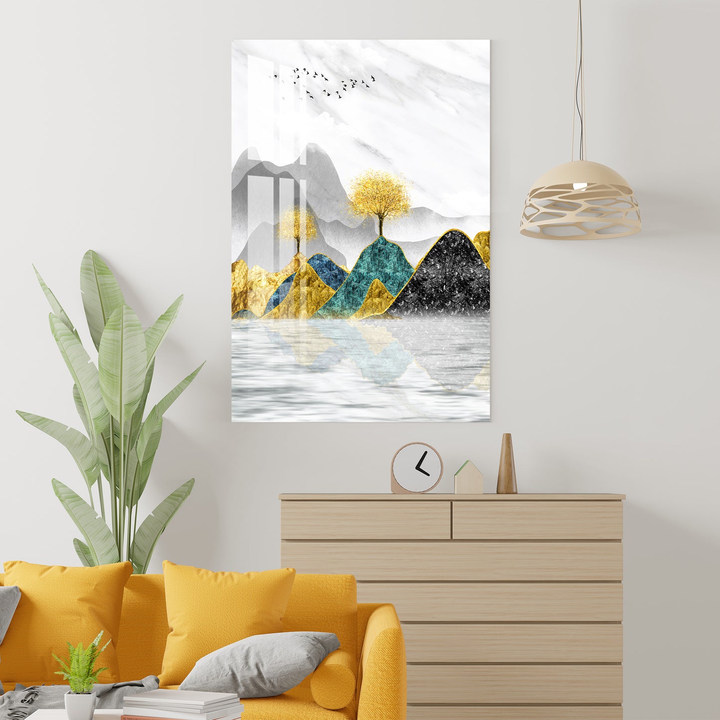 Vibrant Mountains Acrylic Wall Art