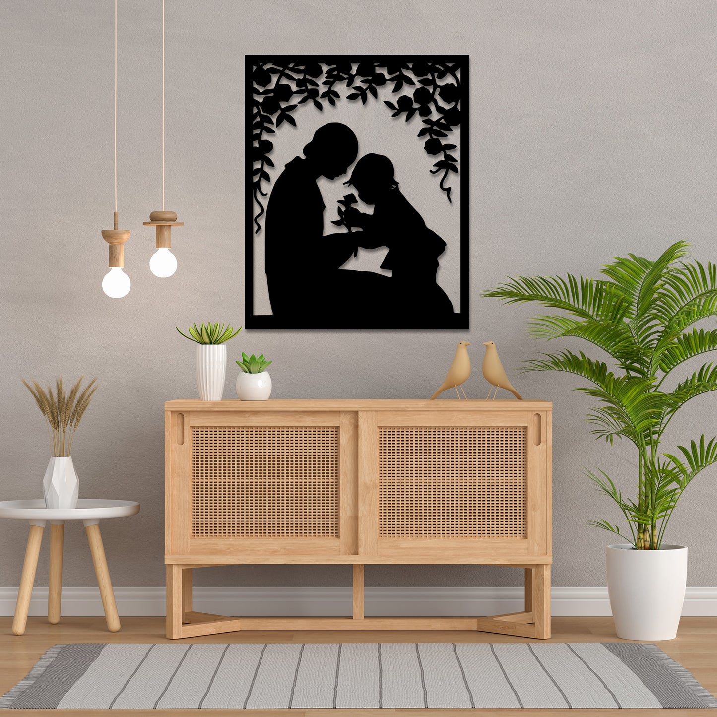 Caring Parent Metal Wall Art