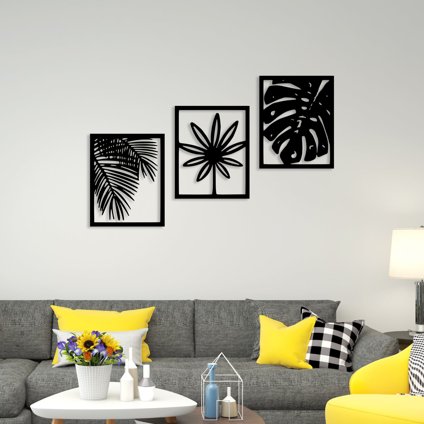 Leaf Sets Metal Wall Art