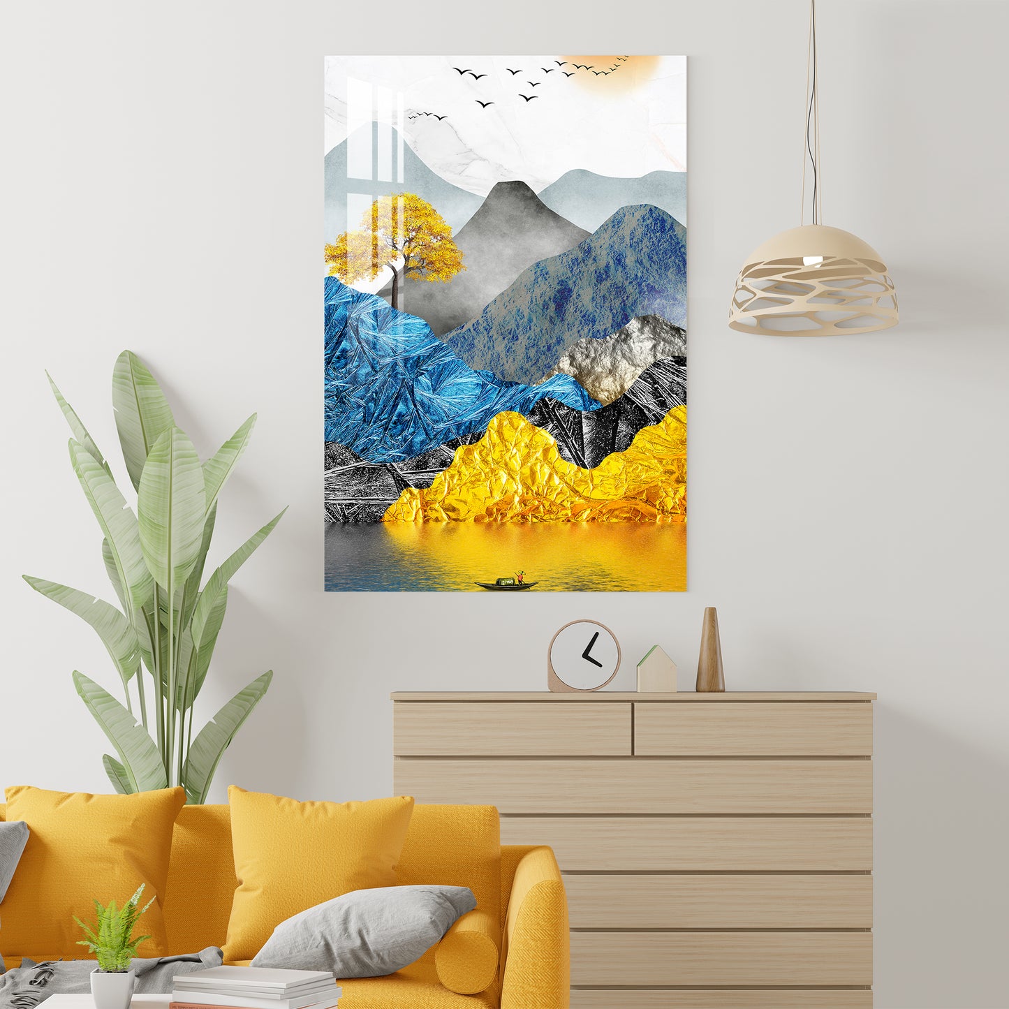 Serene Mountains Acrylic Wall Art