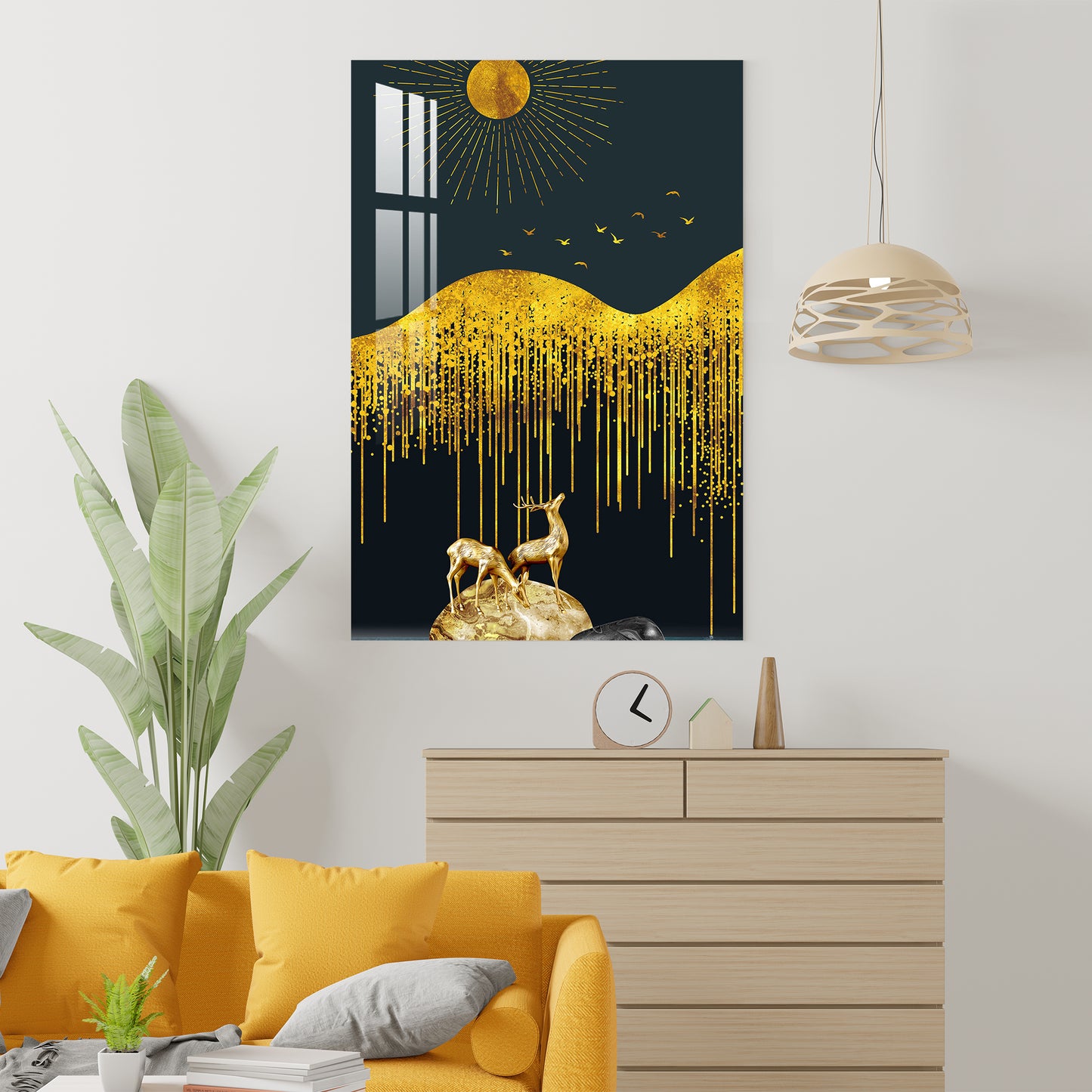 Beautiful Moon Rays Acrylic Wall Art