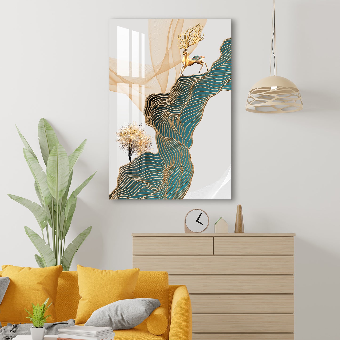 Deer on The Cliff Acrylic Wall Art