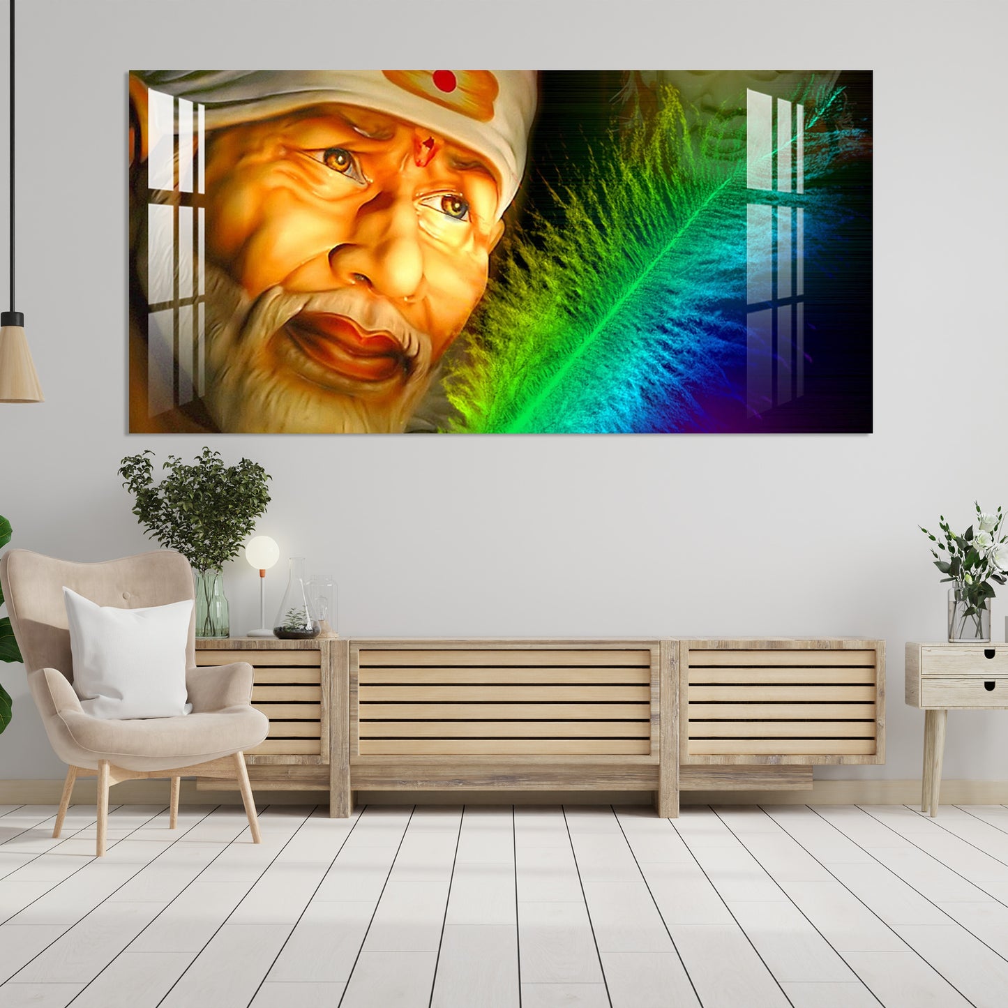 Shree Sai Darbar Acrylic Wall Art