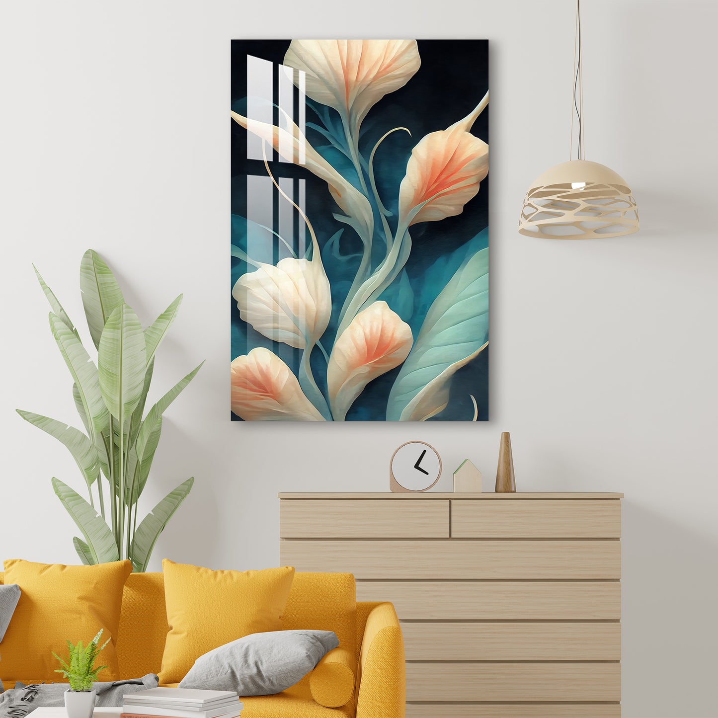 Majestic Flowers Acrylic Wall Art