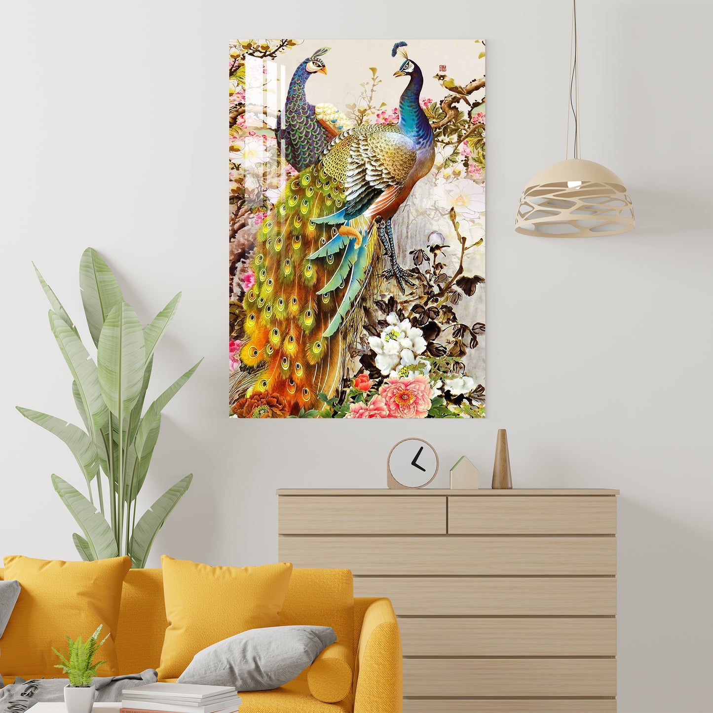 Peacock Couple Acrylic Wall Art
