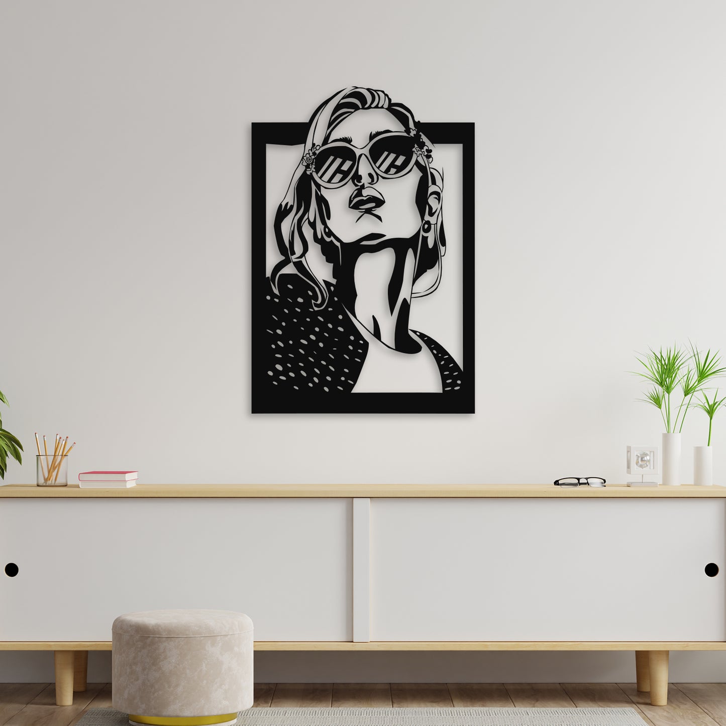 Beautiful Women Metal Wall Art