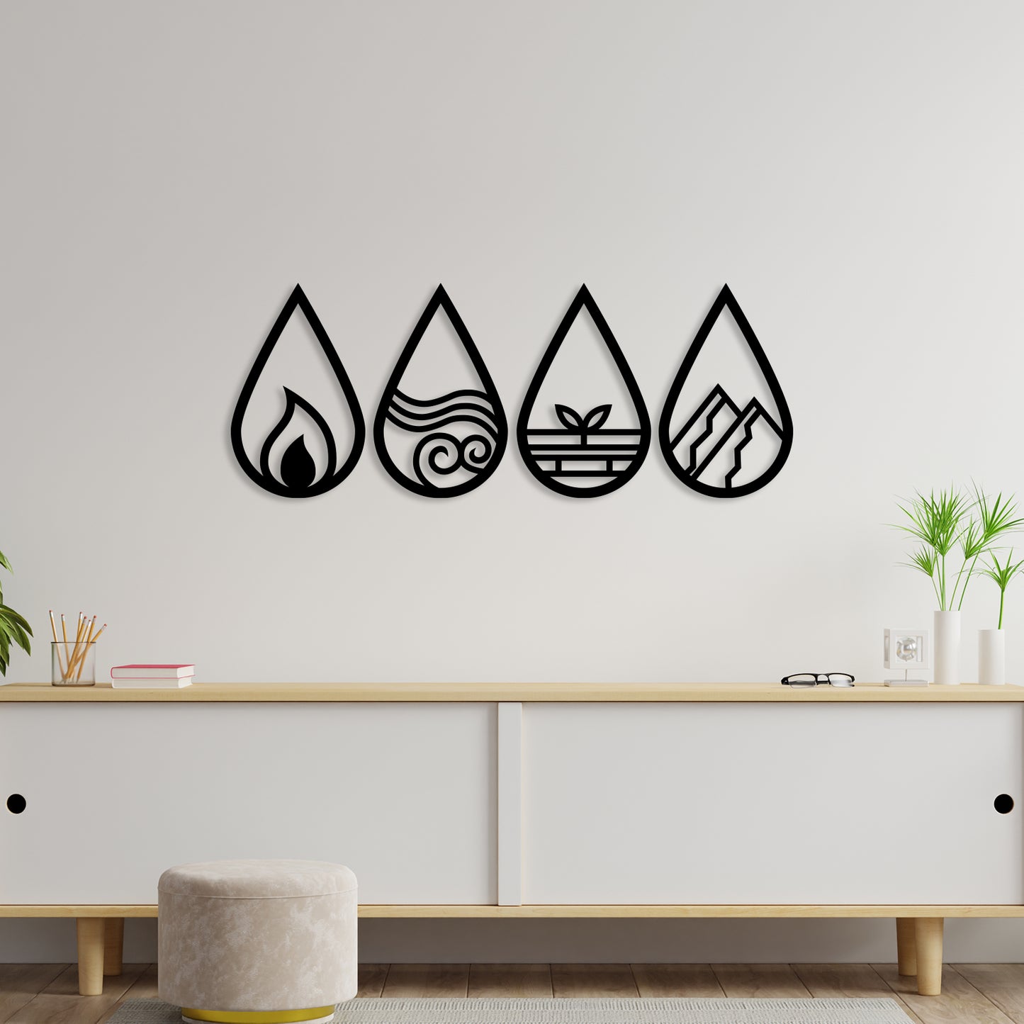 Mutli View Metal Wall Art