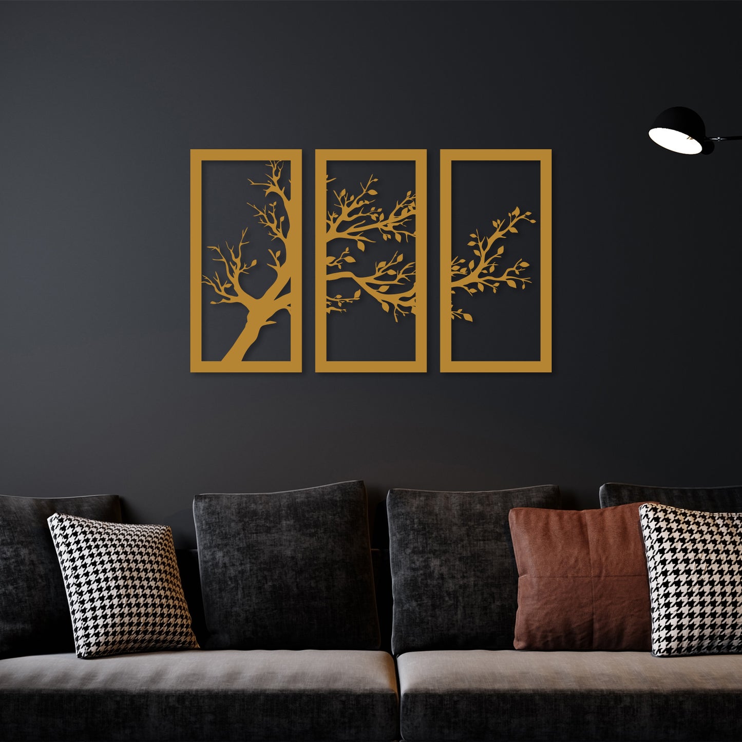 Tree Without Leaf Metal Wall Art