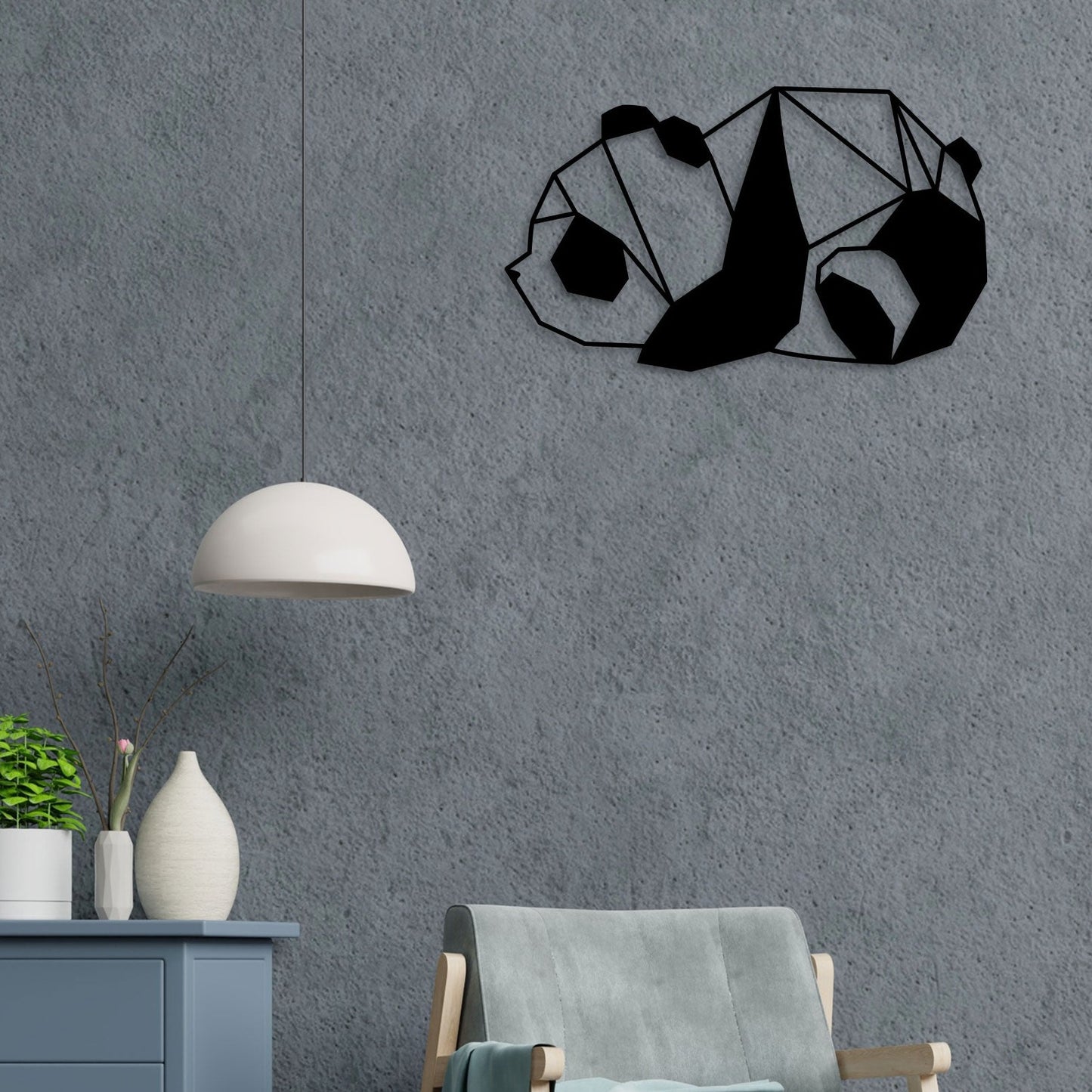 Panda Metal Wall Art 5