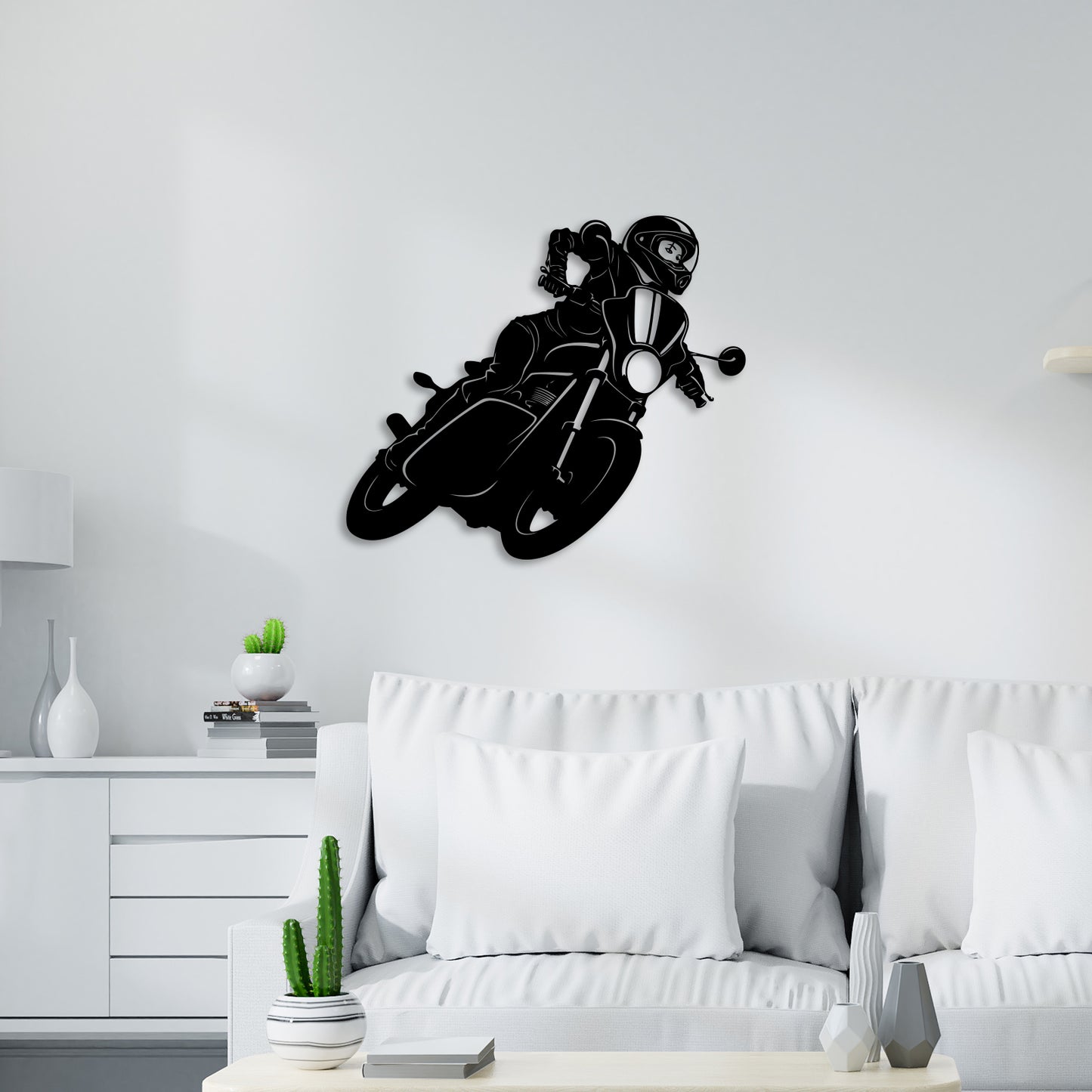 Bike Riding Metal Wall Art