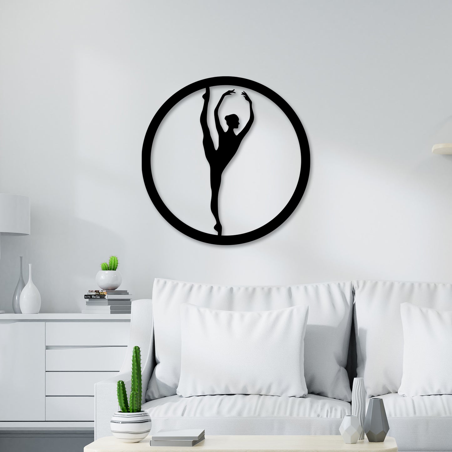 Gymnastic Pose Metal Wall Art