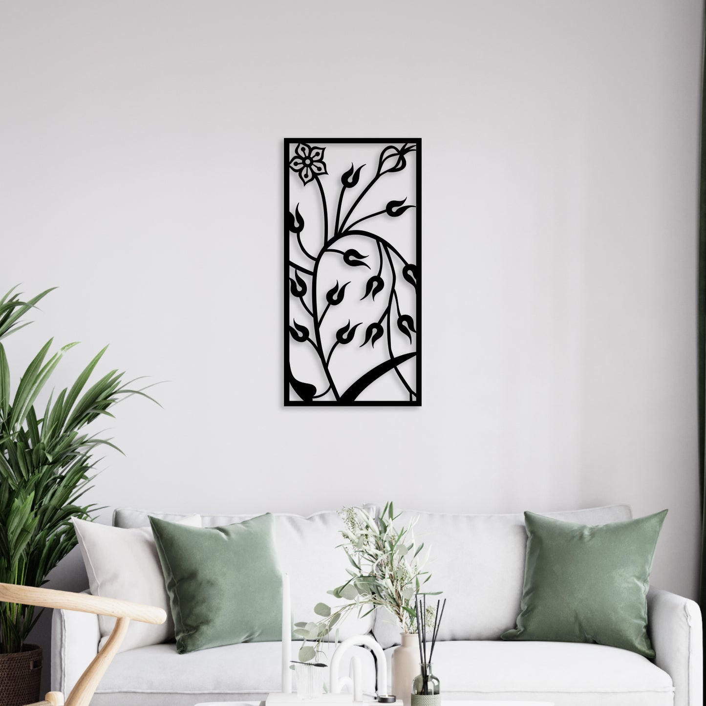 Flower Buds Metal Wall Art