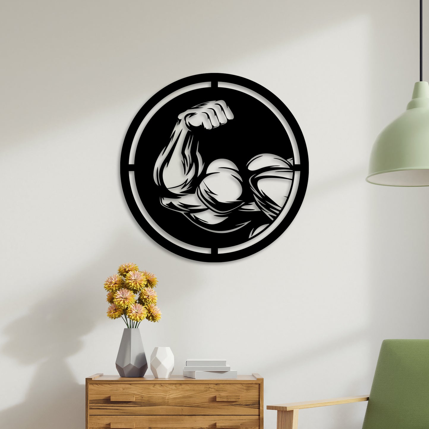 Bigger Biceps Metal Wall Art