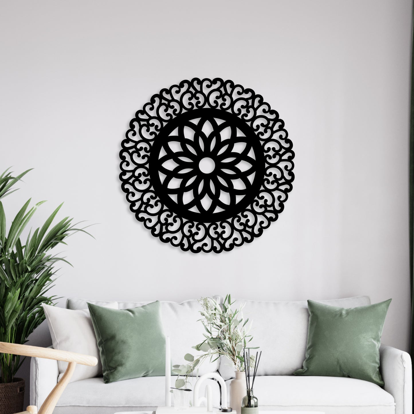 Beautiful Rangoli Metal Wall Art