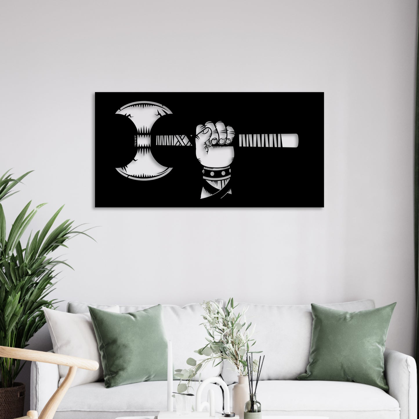 Persian Axe Metal Wall Art