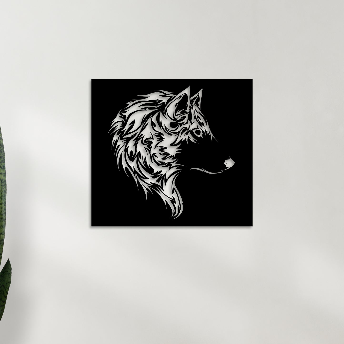 Wolf Face Metal Wall Art