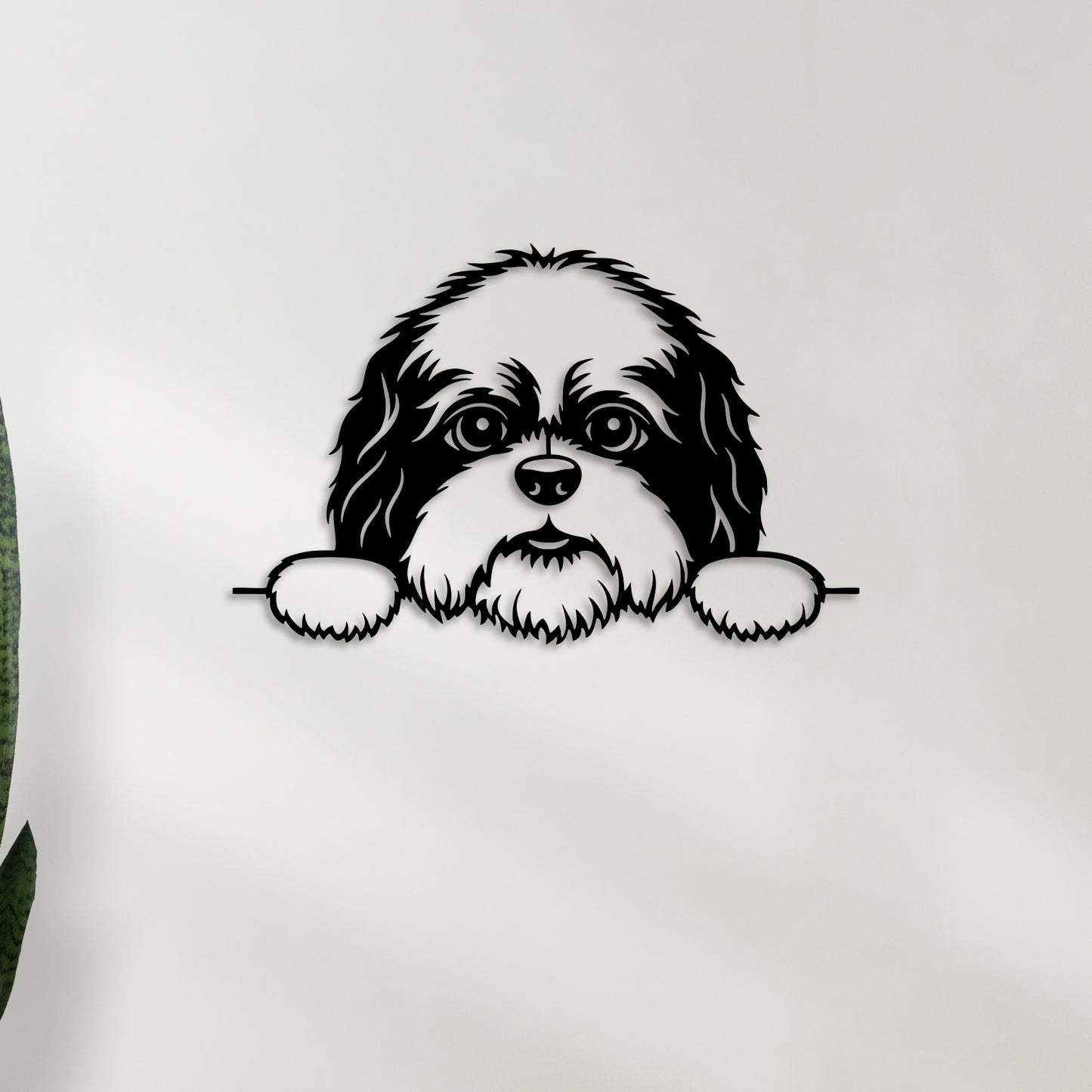 Cute Puppy Metal Wall Art