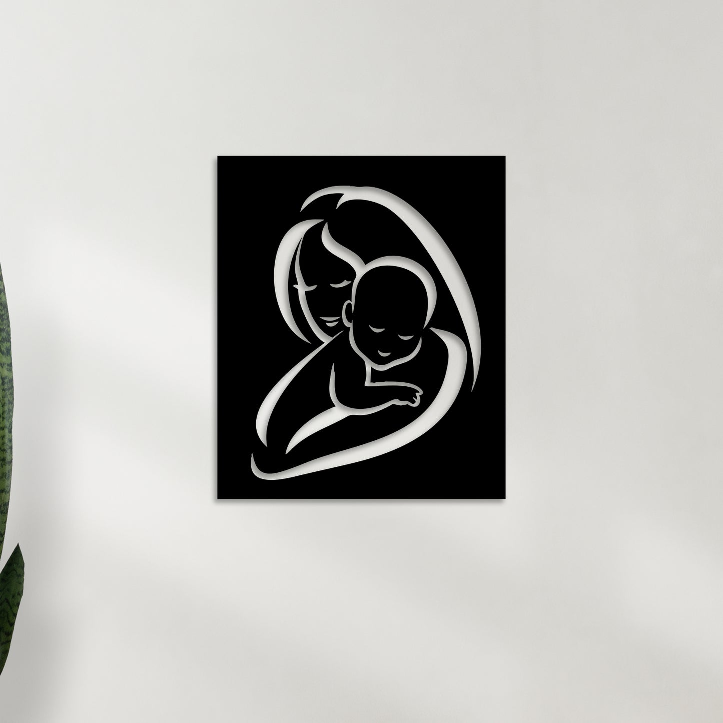 Mother Care Metal Wall Art