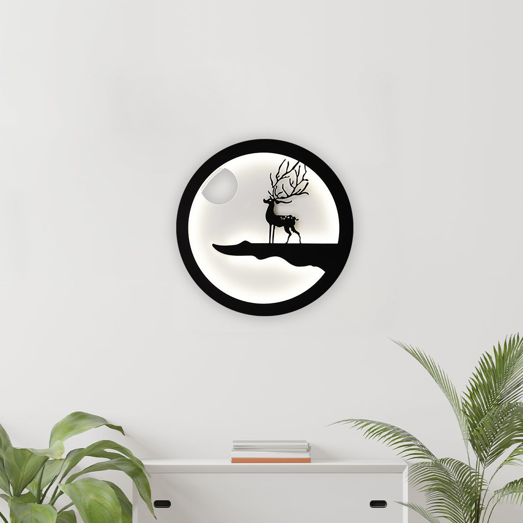 Swamp Deer White LED Wall Light & Wall Lamp