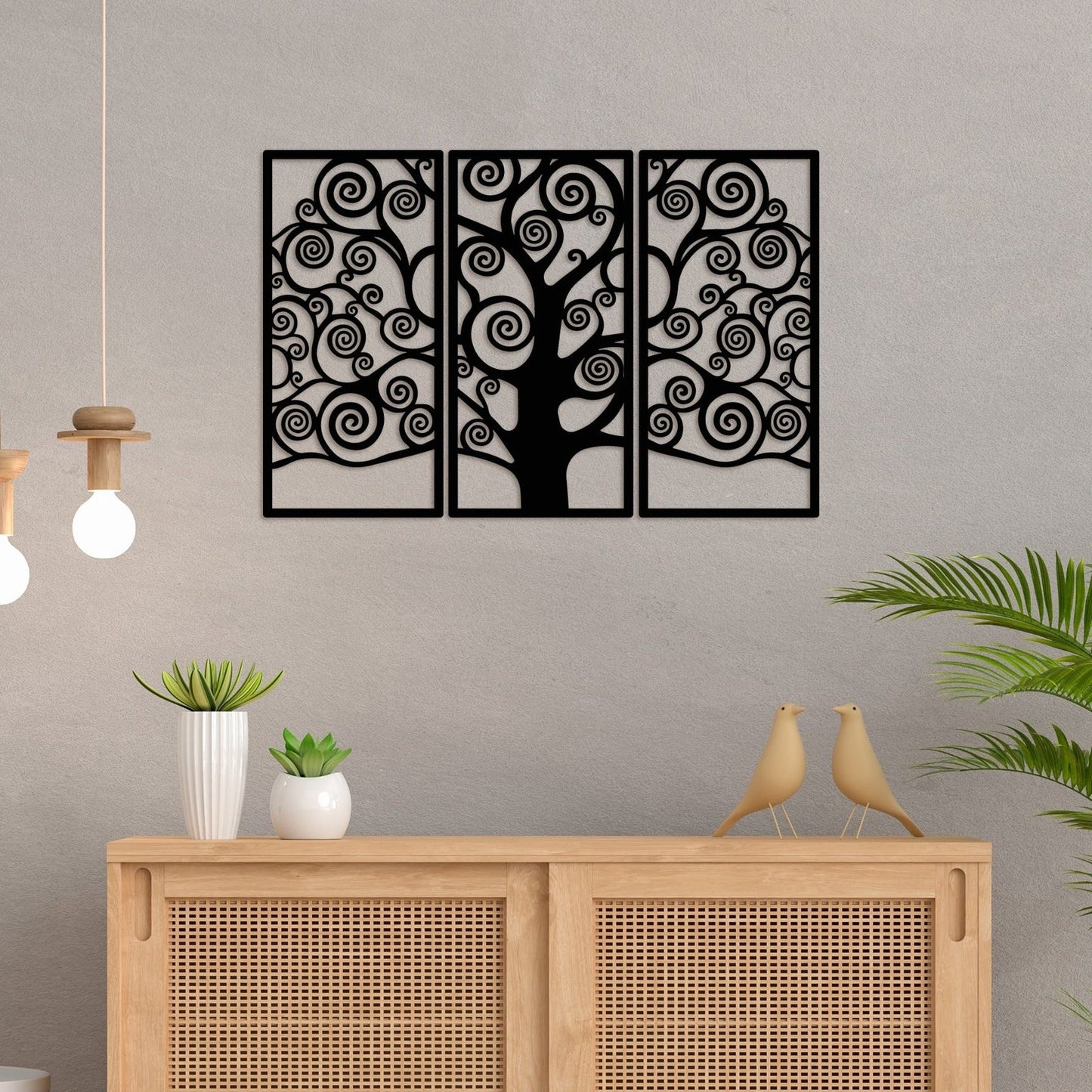 Spiral Tree Metal Wall Art 6